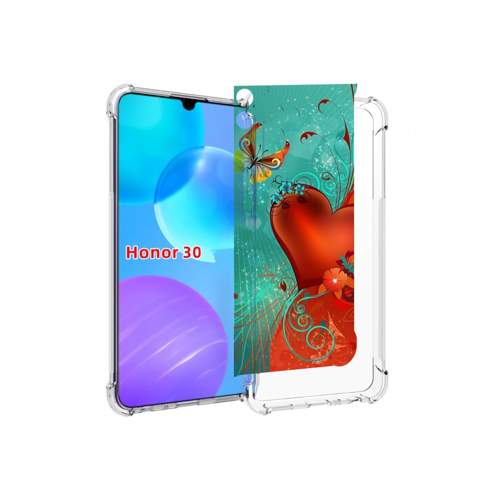 

Чехол MyPads красивые-яркие-сердечки для Huawei Honor 30 Lite, Tocco