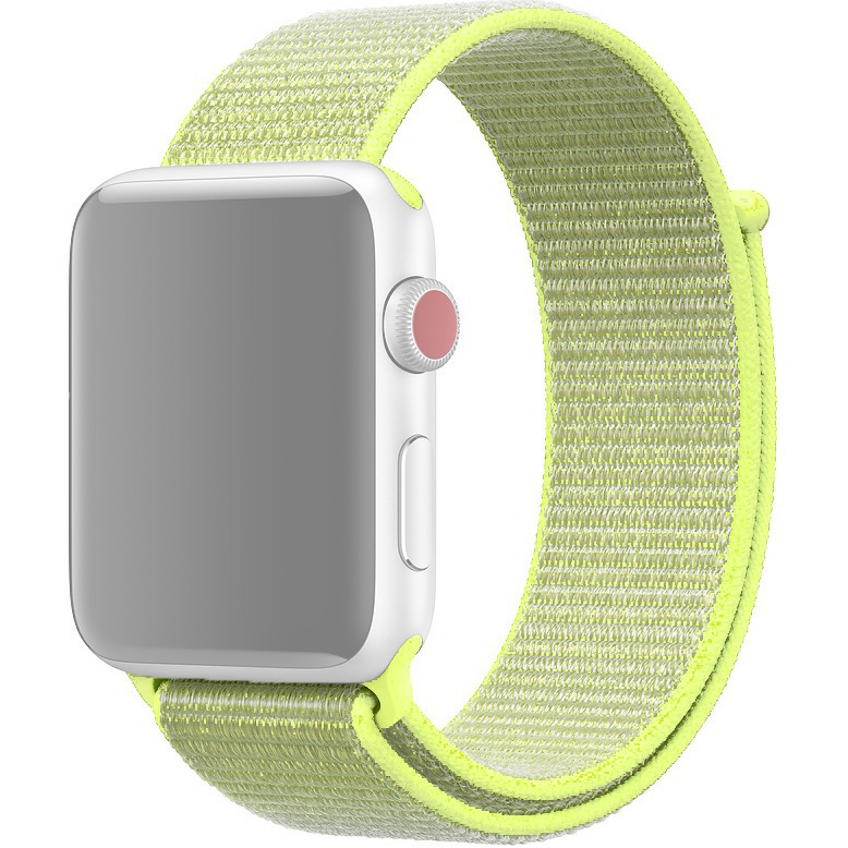 

Ремешок для Apple Watch 1-6/SE нейлоновый 38/40 мм InnoZone - Кислотно-желтый APWTNY38-21