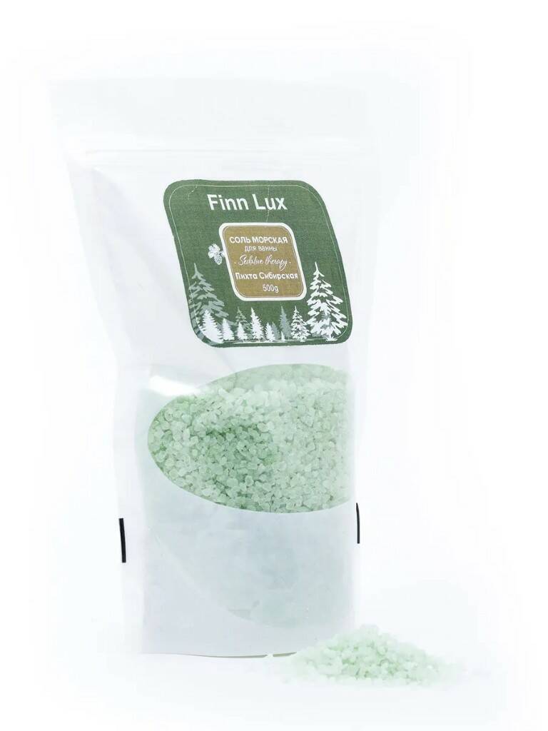 finnlux соль морская для ванны пихта сибирская 500 0 Соль для ванны морская Finn Lux 
