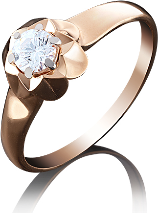 

Кольцо помолвочное из красного золота р.  PLATINA jewelry 01-4941-00-501-1110-38, фианит, 01-4941-00-501-1110-38