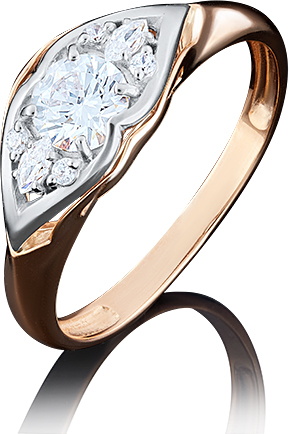 

Кольцо из золота р. 19,5 PLATINA jewelry 01-4944-00-501-1111-38, фианит, 01-4944-00-501-1111-38