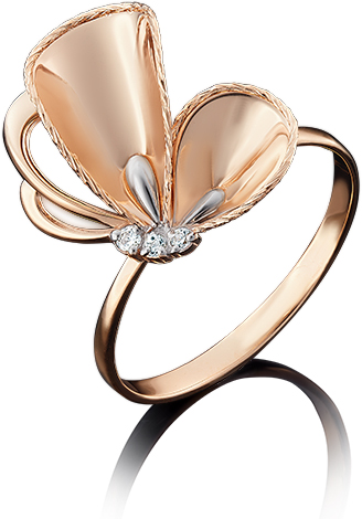 

Кольцо из красного золота р. 19,5 PLATINA jewelry 01-4967-00-401-1110-03, фианит, 01-4967-00-401-1110-03