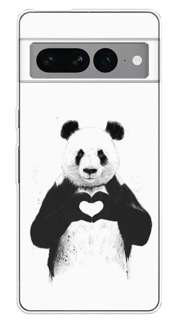 

Чехол Awog на Google Pixel 7 Pro "Панда love", Белый;черный