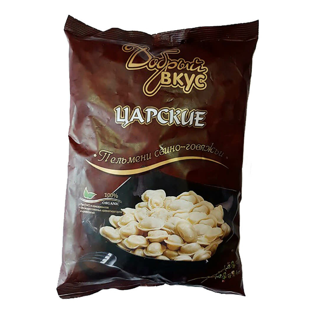 

Пельмени Добрый Вкус Царские с говядиной и свининой 850 г
