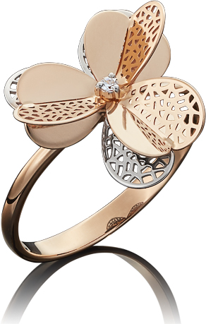 

Кольцо из красного золота р.  PLATINA jewelry 01-5003-00-401-1110-48, фианит, 01-5003-00-401-1110-48