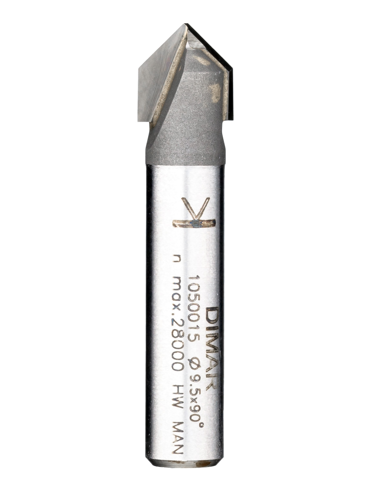 

Фреза DIMAR 1050015 V паз 90 гр. D9,5x11 L45 хвостовик 8S,1 050 015, 1050015
