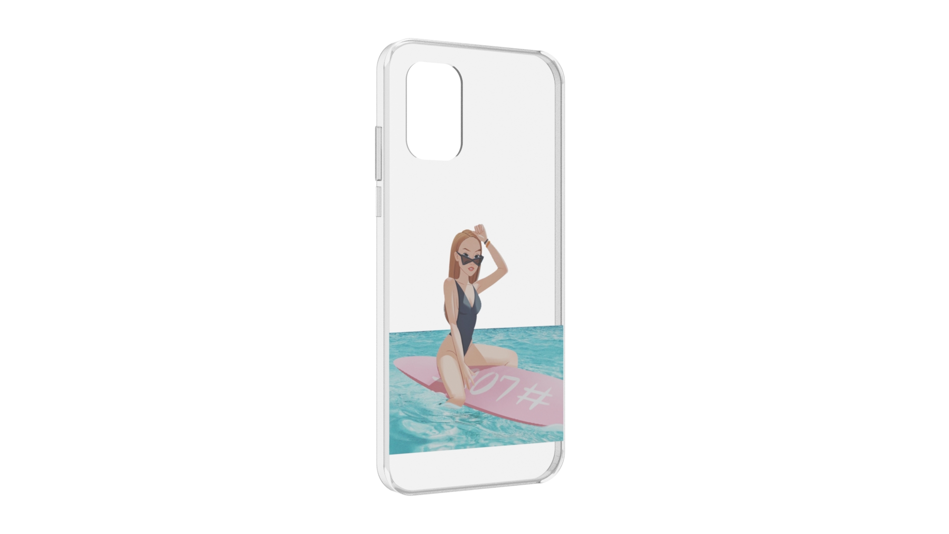 

Чехол MyPads девушка-на-серфе женский для Nokia G21, Прозрачный, Tocco