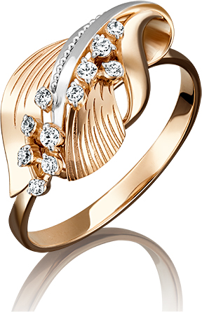 

Кольцо из красного золота с фианитом р. 20.5 PLATINA jewelry 01-5094-00-401-1110-48, 01-5094-00-401-1110-48