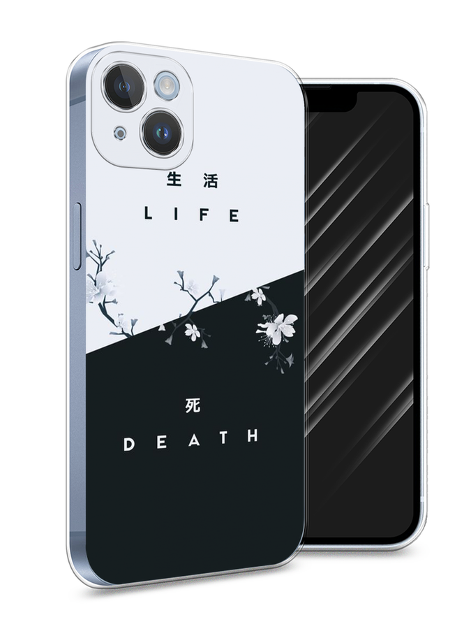 

Чехол Awog на Apple iPhone 14 Plus / Айфон 14 Плюс "Life and death", Разноцветный, 15350-7