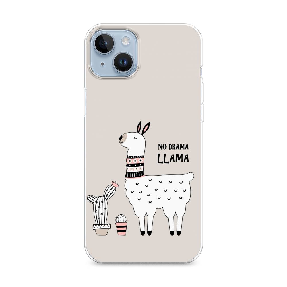 

Чехол Awog на Apple iPhone 14 Plus / Айфон 14 Плюс "No drama LLama", Разноцветный, 15350-2