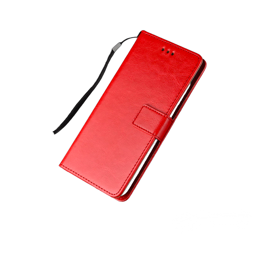 

Чехол-книжка MyPads для Realme 8i из с подставкой застёжкой и визитницей импортной кожи кр