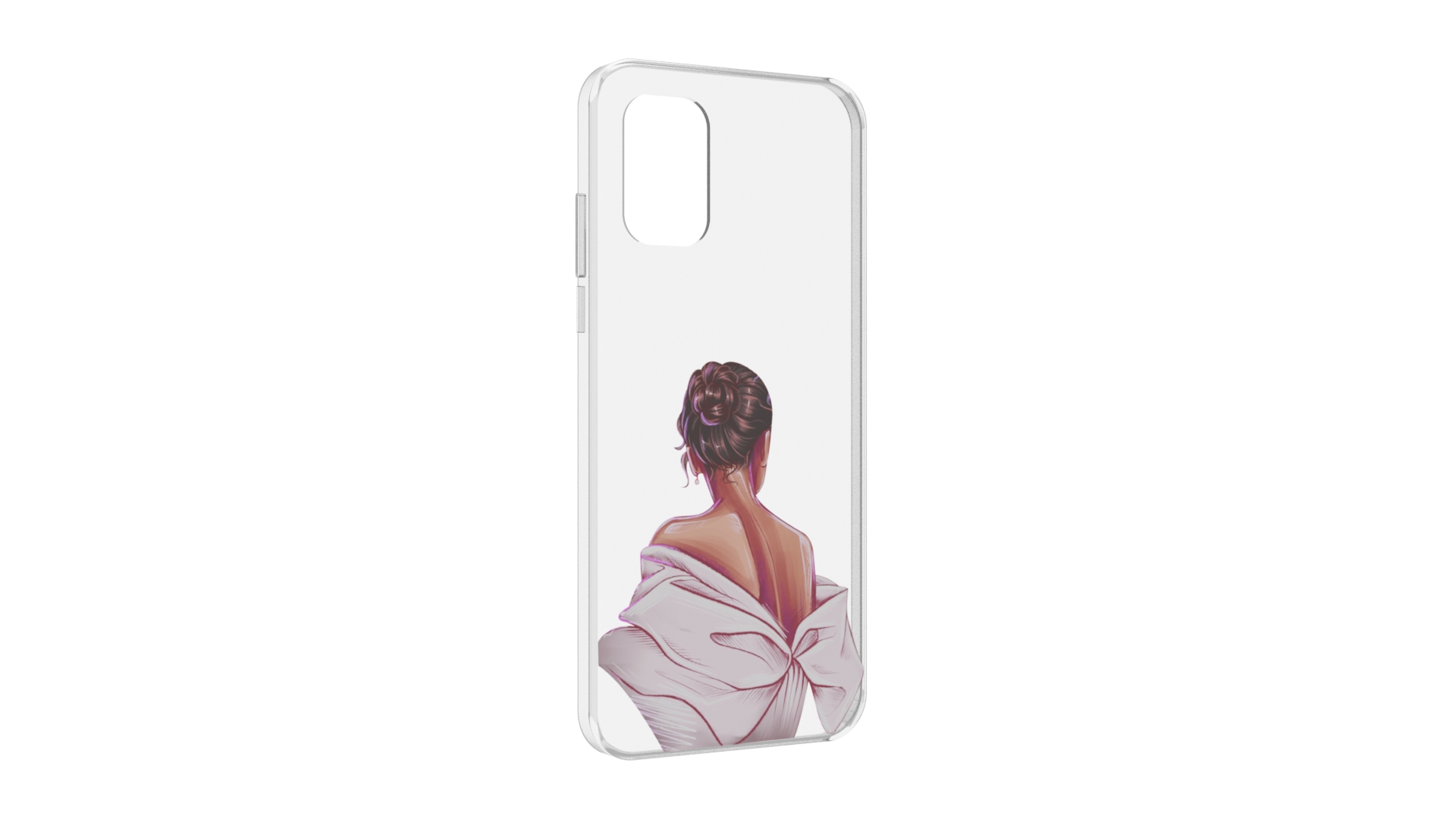 

Чехол MyPads девушка-со-спины женский для Nokia G21, Прозрачный, Tocco