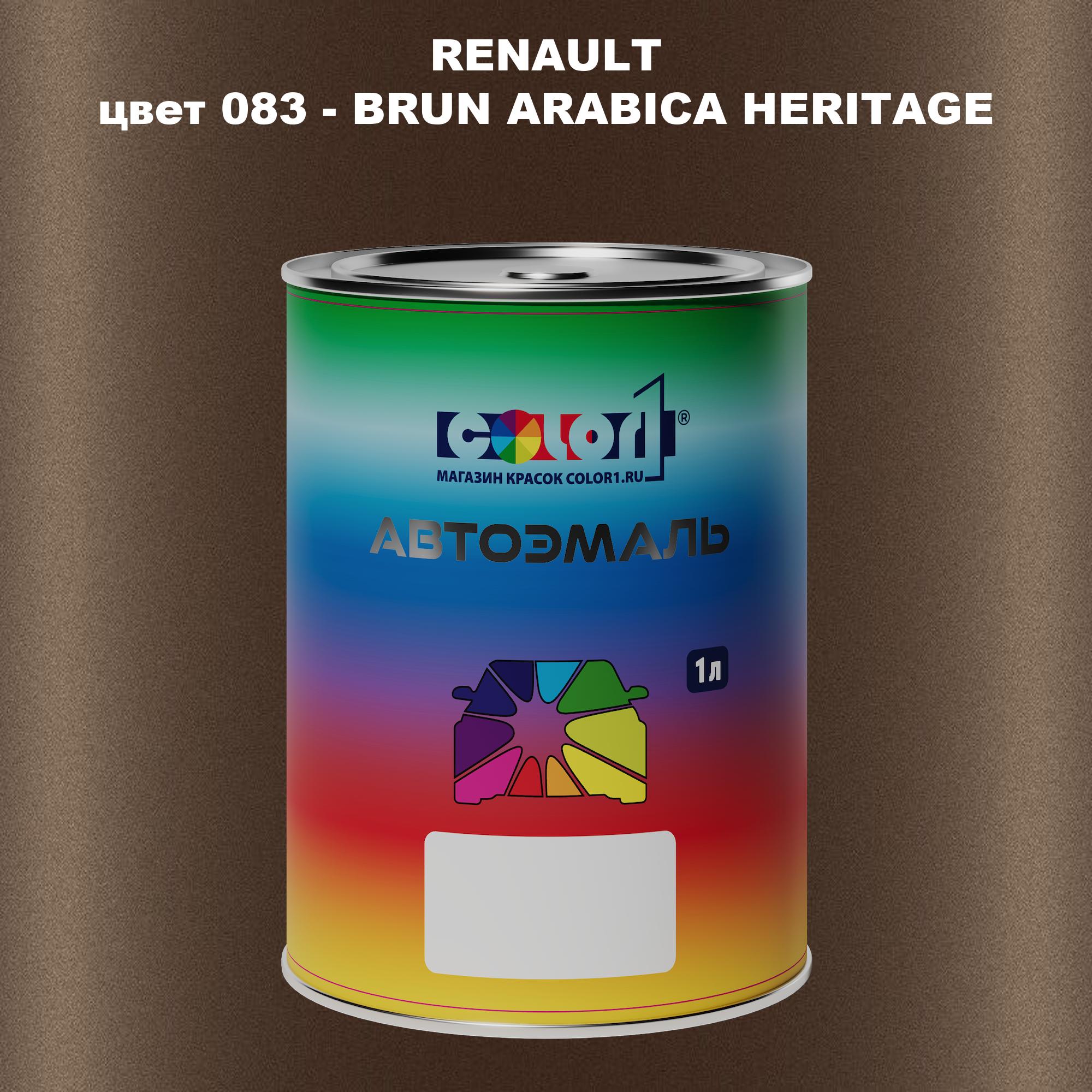 

Автомобильная краска COLOR1 для RENAULT, цвет 083 - BRUN ARABICA HERITAGE, Прозрачный