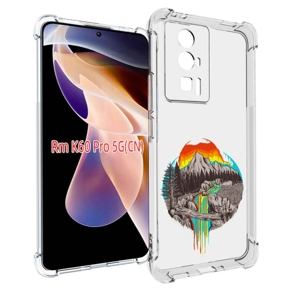 

Чехол MyPads Радужный водопад для Xiaomi Redmi K60 Pro, Прозрачный, Tocco