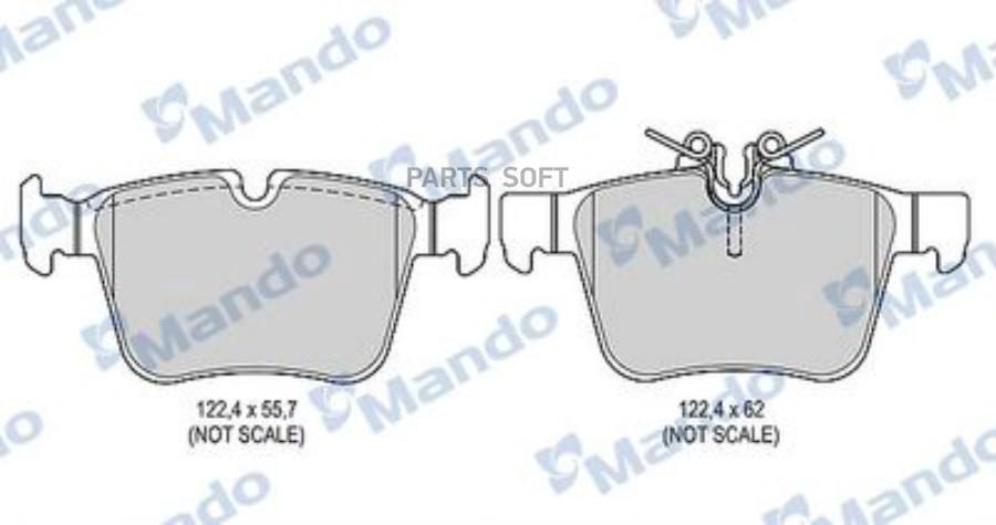

Тормозные колодки Mando MBF015687