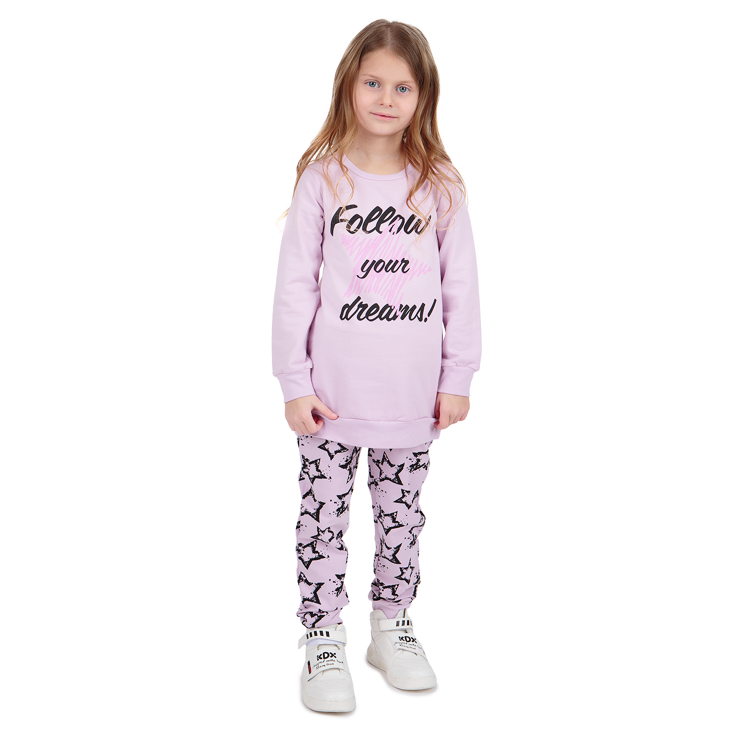 

Комплект туника/леггинсы Leader Kids розовый р.122, ЛКЗ20211514122фу02