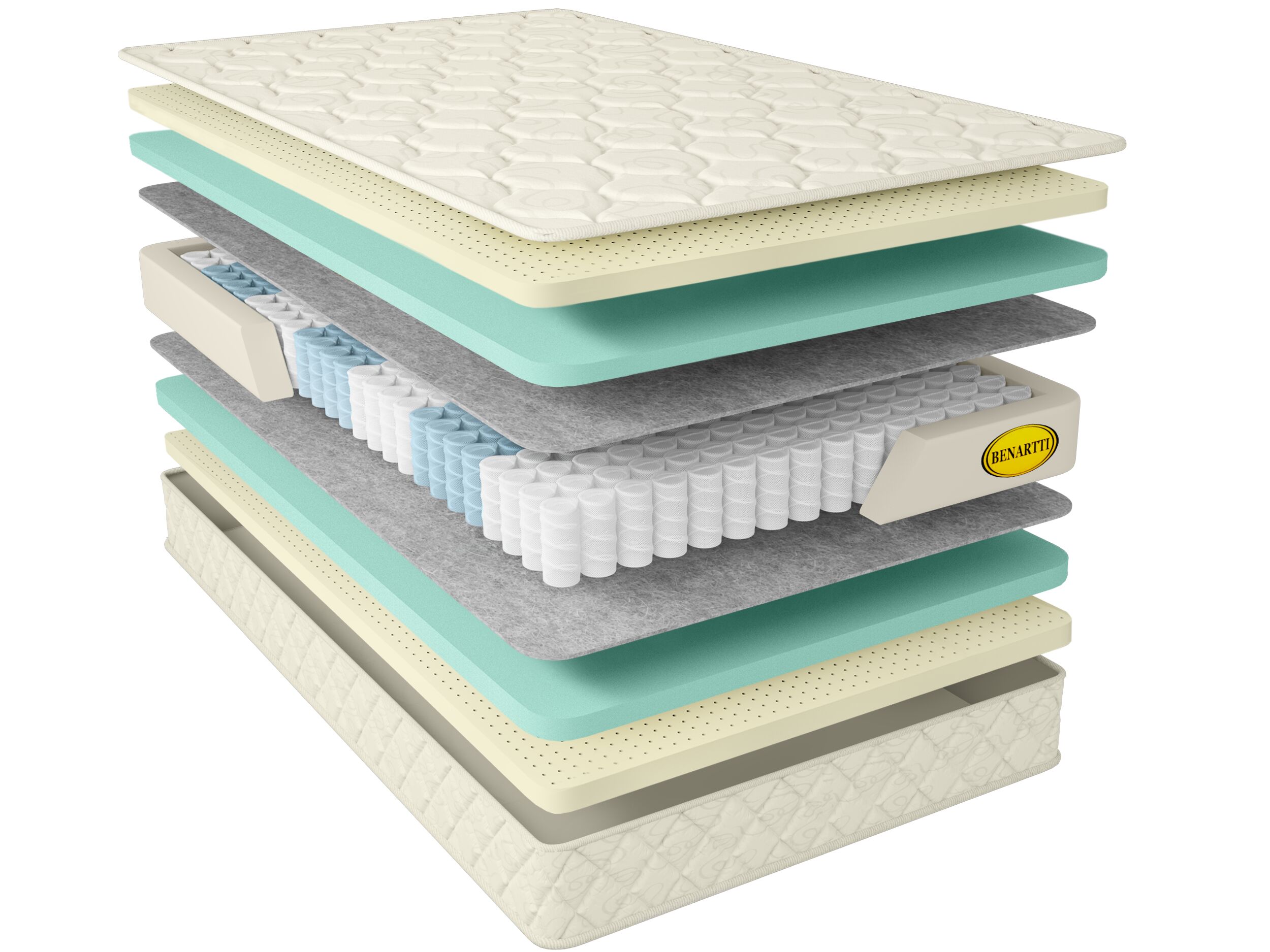 

Матрас Benartti Premium Prime Comfort Max TFK 125х200, Бежевый;белый;серый;серебристый, Prime Comfort Max TFK