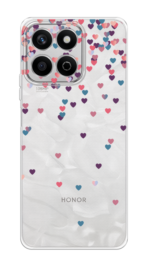 

Чехол на Honor X7c Посыпка сердечки, Розовый;фиолетовый, 6125250-1
