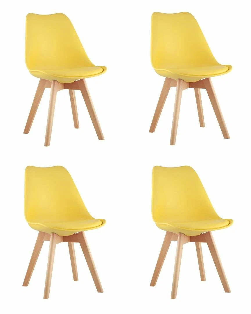 

Комплект стульев 4шт. Stool Group Frankfurt желтый/бежевый, Frankfurt
