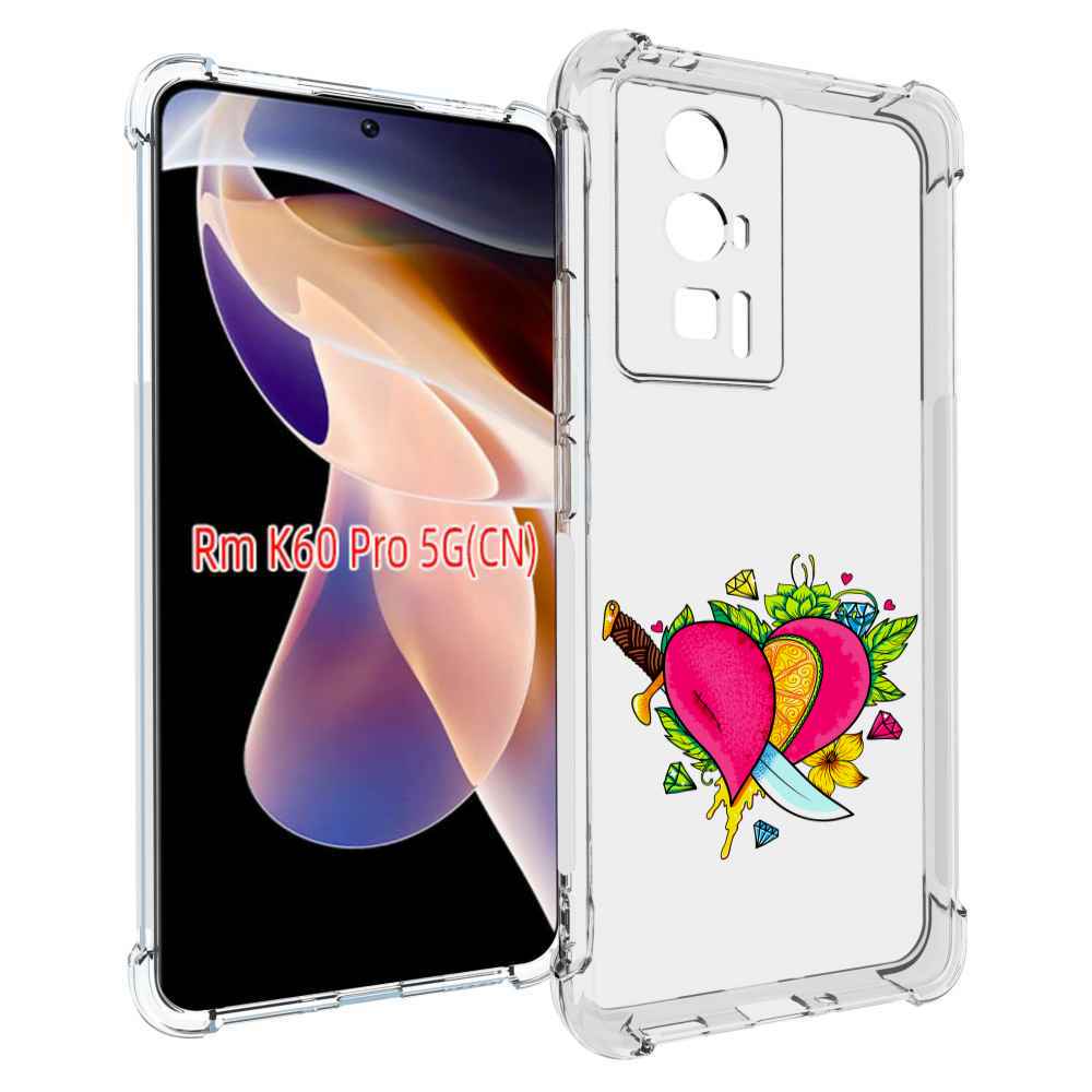 

Чехол MyPads Фруктовое сердце для Xiaomi Redmi K60 Pro, Прозрачный, Tocco