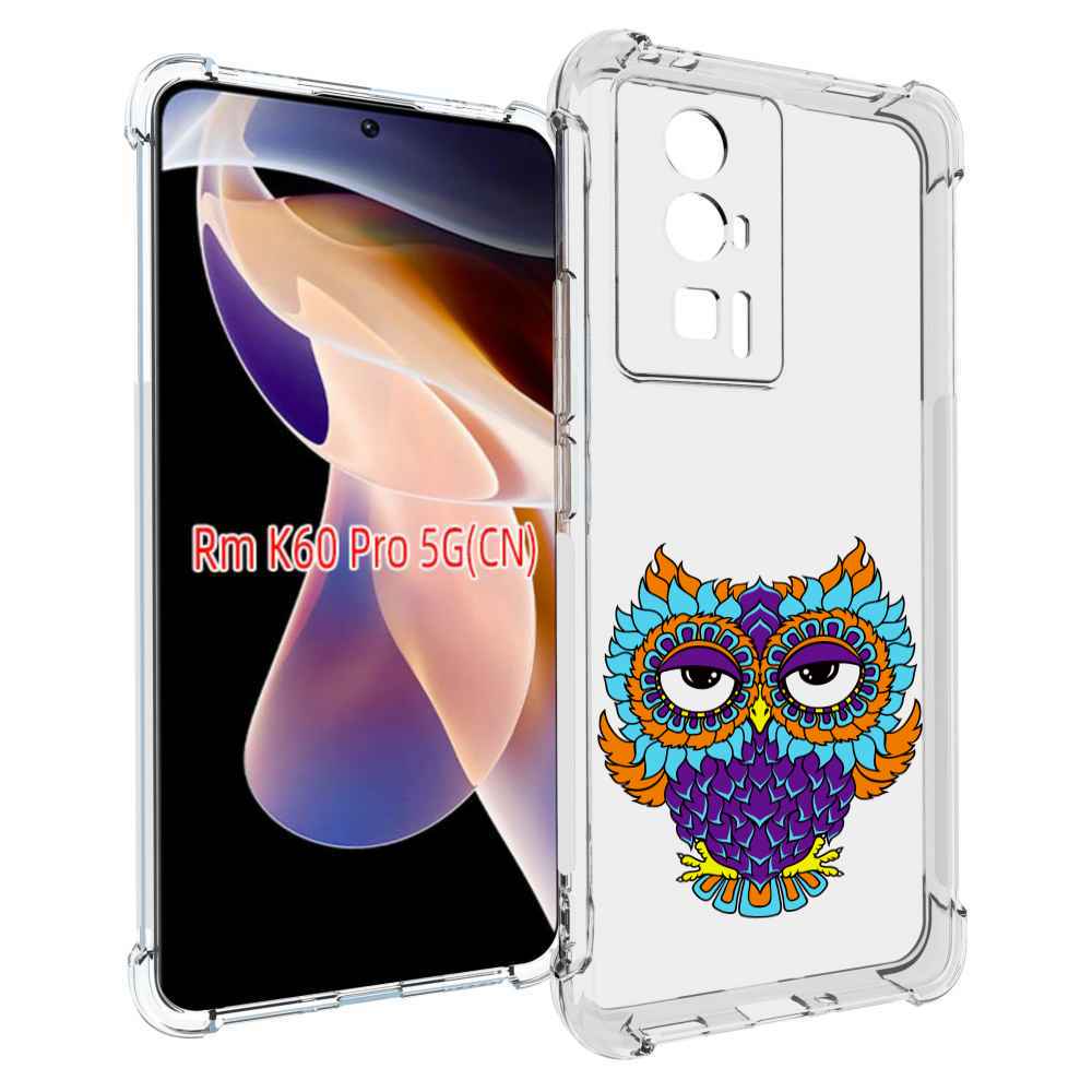 

Чехол MyPads Цветная сова для Xiaomi Redmi K60 Pro, Прозрачный, Tocco