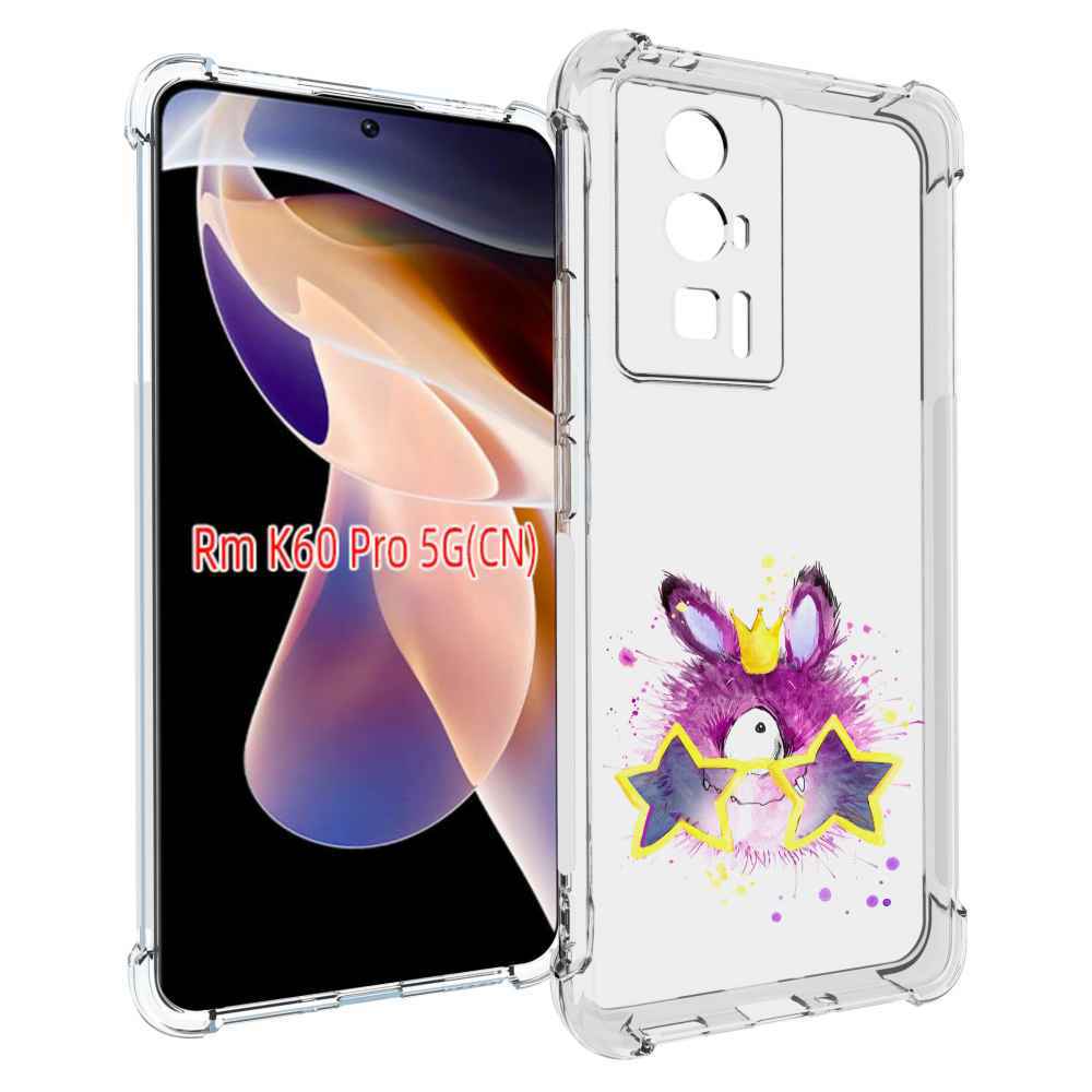 

Чехол MyPads Шуршуля для Xiaomi Redmi K60 Pro, Прозрачный, Tocco