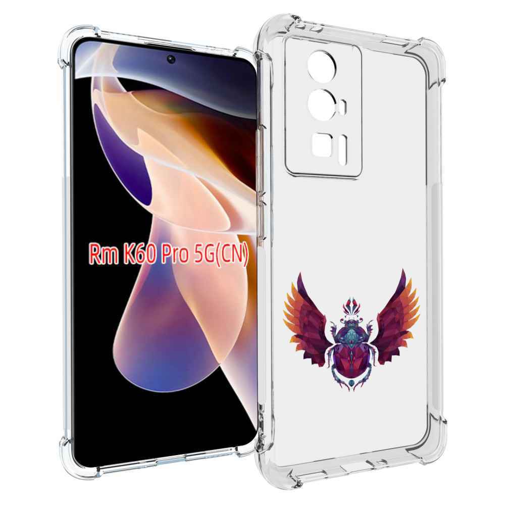 

Чехол MyPads алмазный скоробей для Xiaomi Redmi K60 Pro, Прозрачный, Tocco