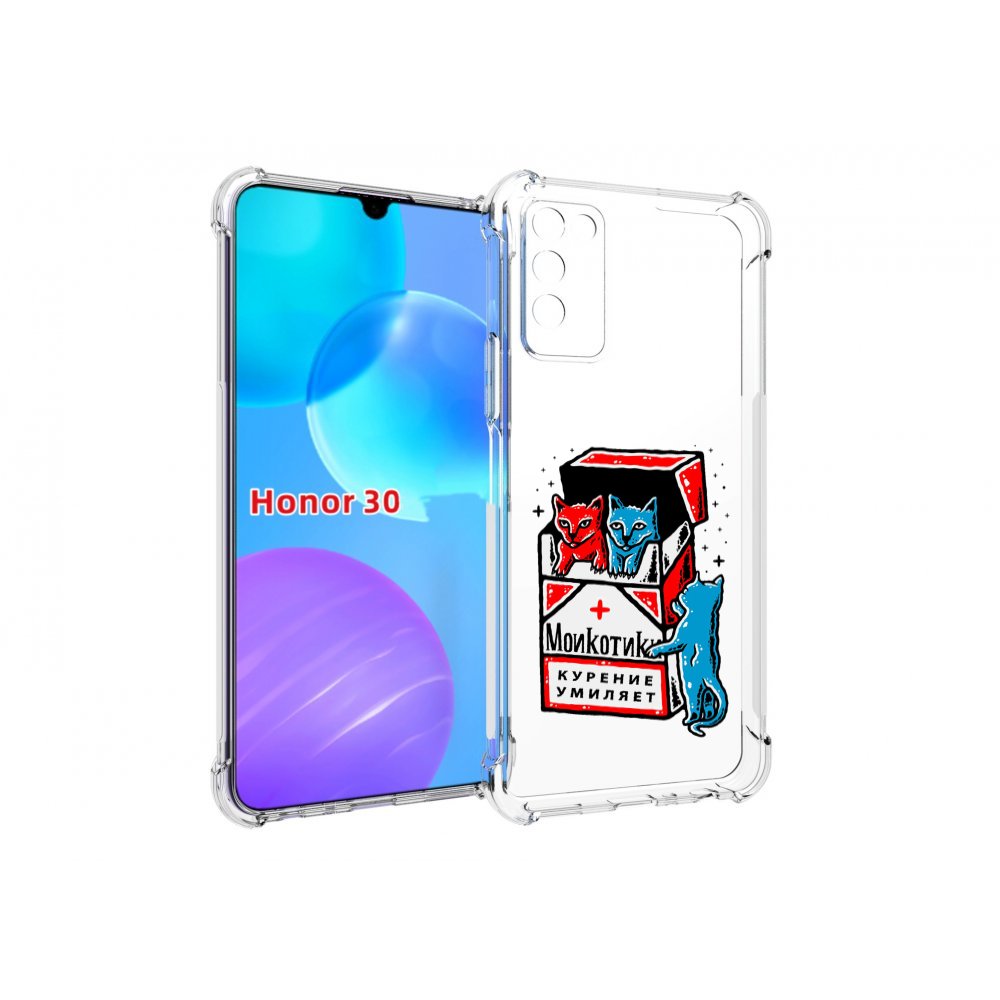 

Чехол MyPads красно-синие-коты для Huawei Honor 30 Lite, Tocco