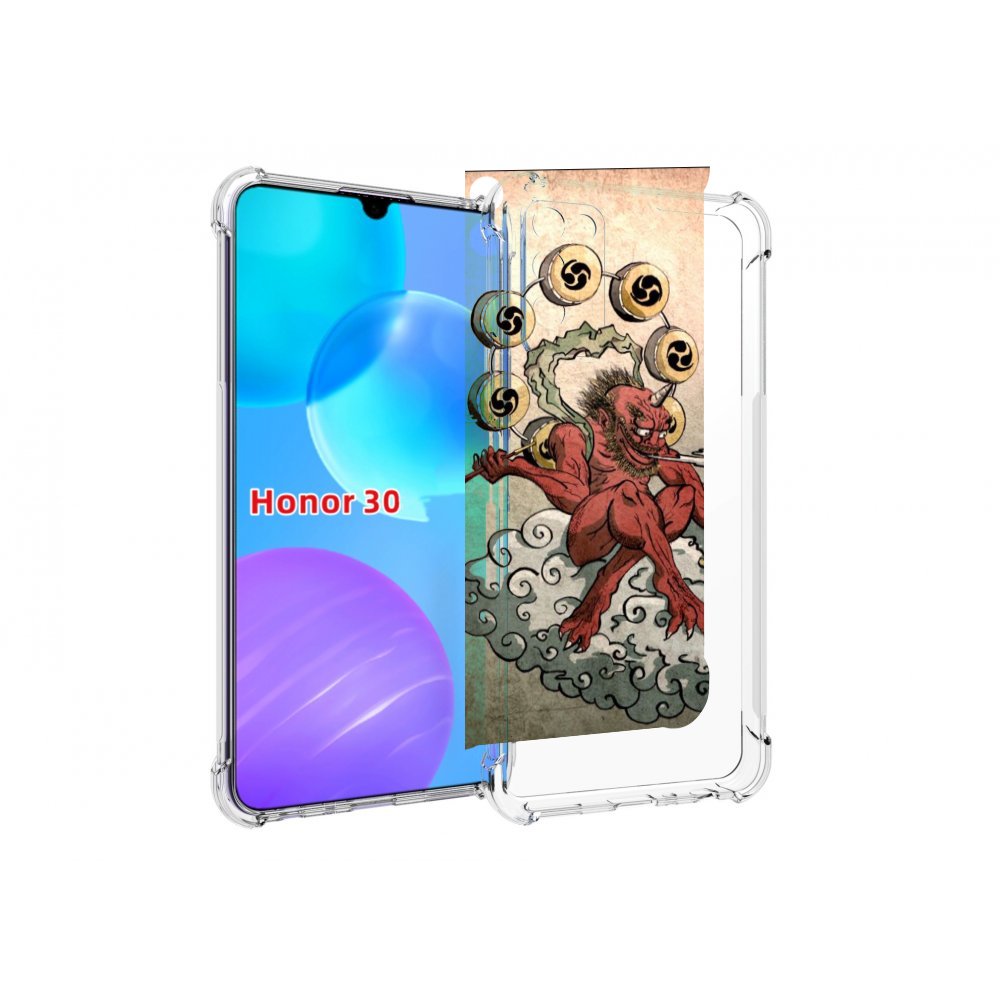 

Чехол MyPads красный чертик на облаке для Huawei Honor 30 Lite, Tocco