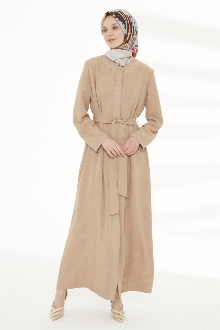 

Плащ мусульманский женский Zühre 1708 бежевый 56 RU (товары доставляются из-за рубежа), 1708