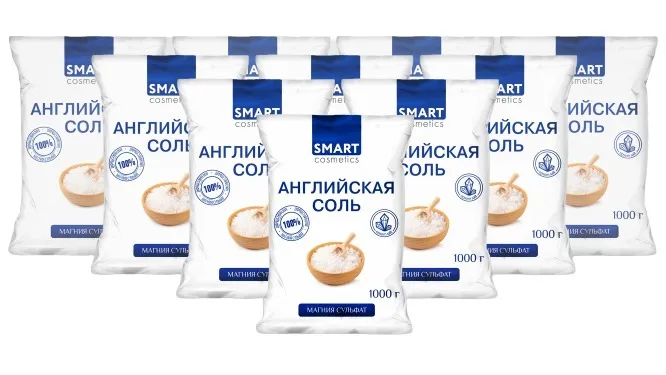 фото Английская соль для ванн smart cosmetics 10 кг