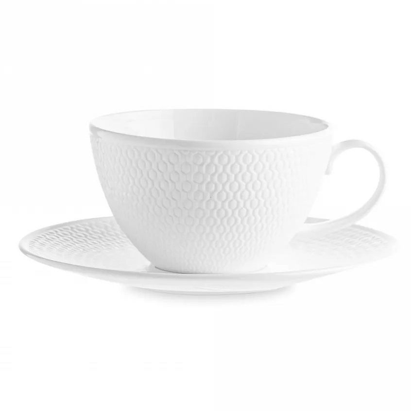 

Чайная пара Wedgwood Джио 260 мл белая, Белый