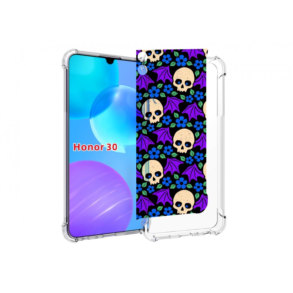 

Чехол MyPads крылатые черепа для Huawei Honor 30 Lite, Tocco