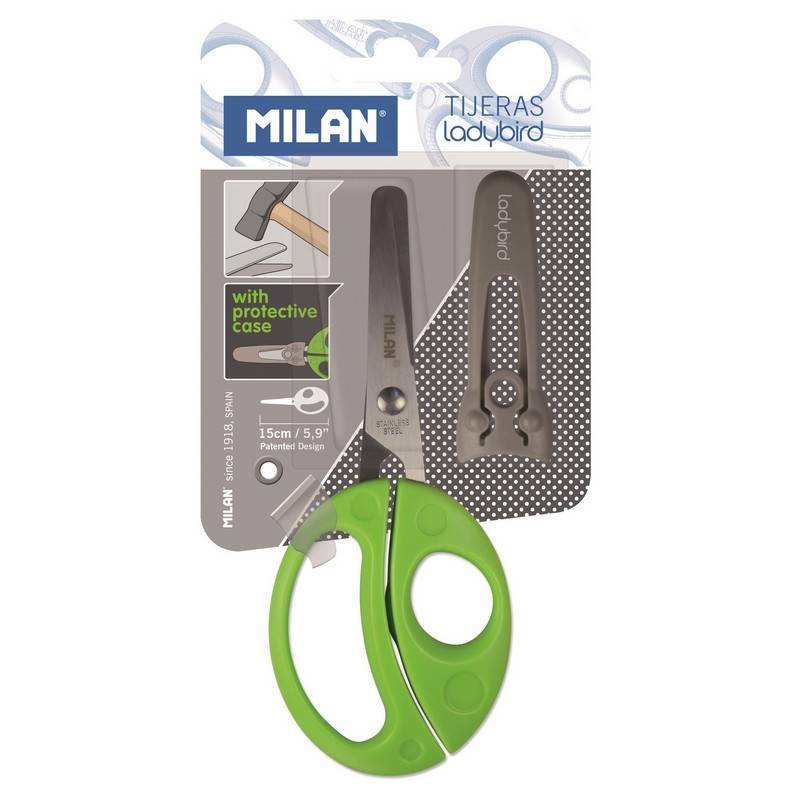

Ножницы детские Milan Ladybird салатовые (150 мм, с защитным колпачком) BWM10017 1032929