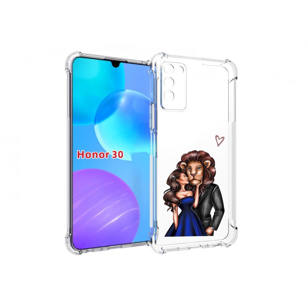 

Чехол MyPads лев-в-смокинге для Huawei Honor 30 Lite, Tocco