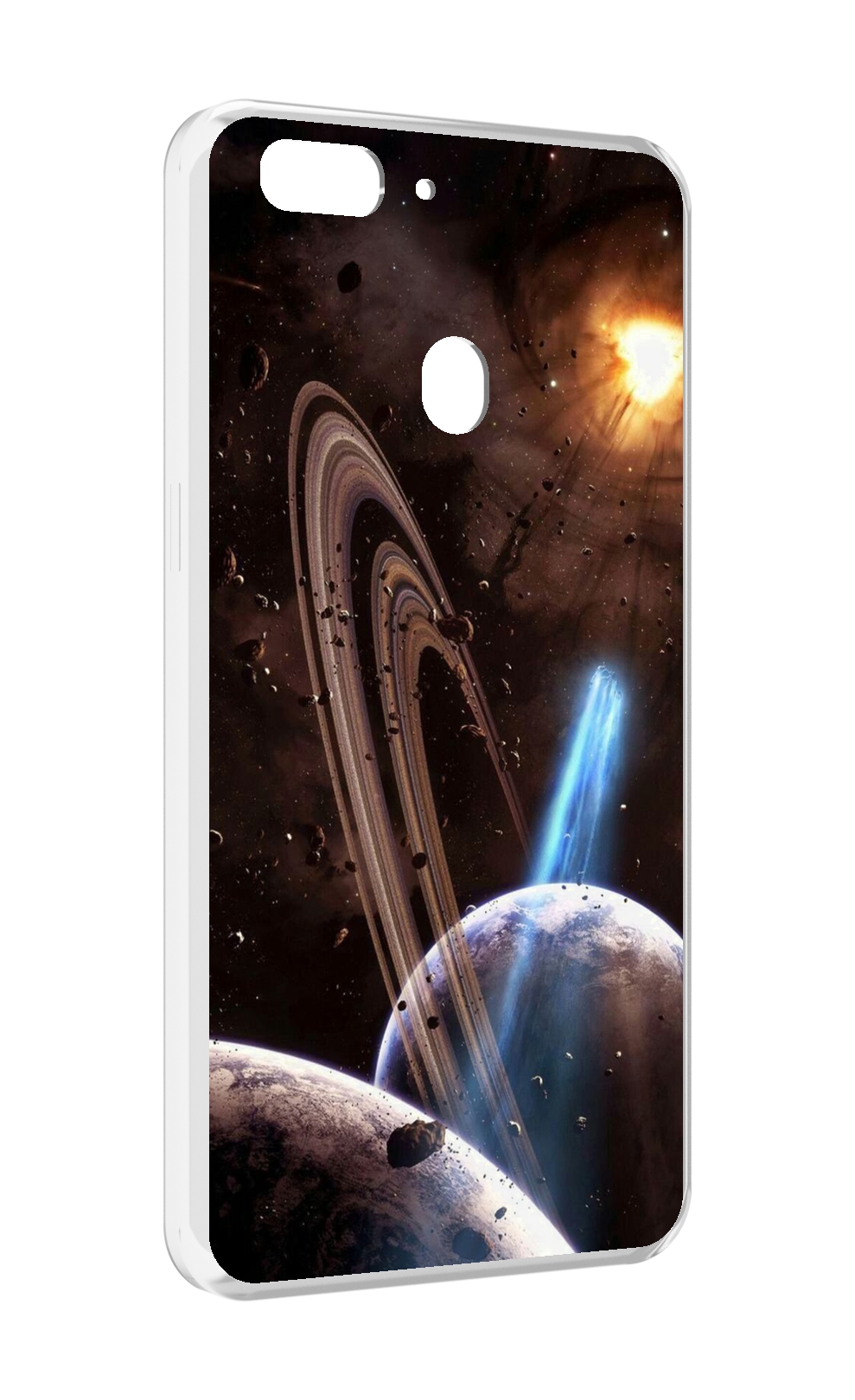 

Чехол MyPads сатурн в космосе для Oppo Realme 2, Прозрачный, Tocco