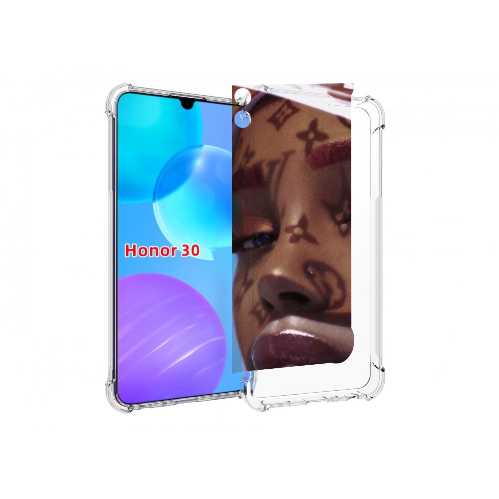 

Чехол MyPads лицо девушки тень женский для Huawei Honor 30 Lite, Tocco