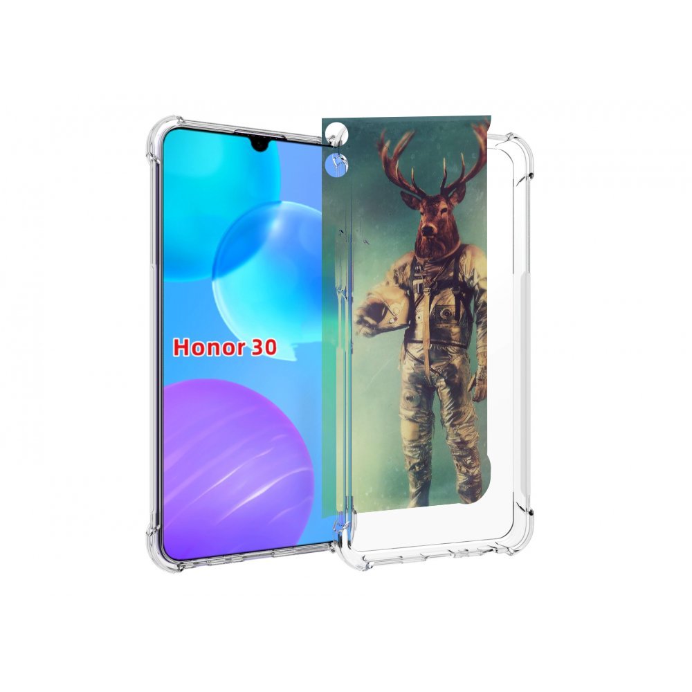 

Чехол MyPads лось космонавт для Huawei Honor 30 Lite, Tocco