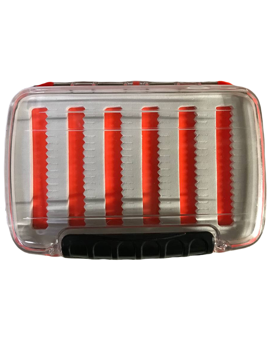 Коробка для мушек и мормышек двусторонняя GC-Famiscom водонепроницаемая/оранжевый