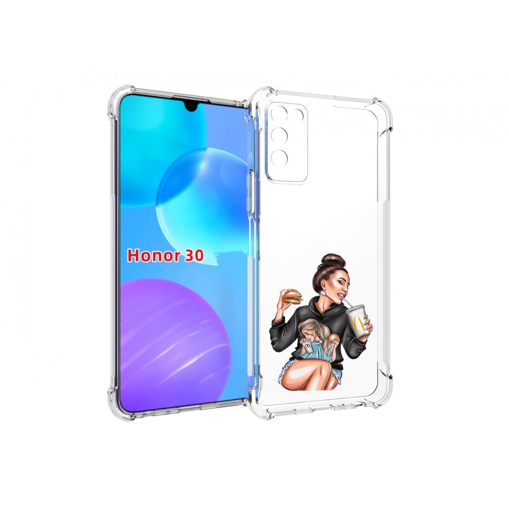 

Чехол MyPads любительница-макдональдс женский для Huawei Honor 30 Lite, Tocco