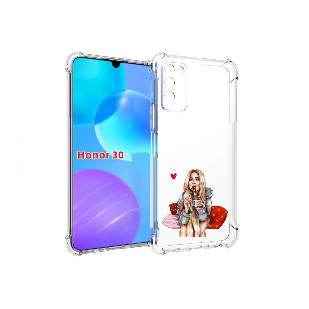 

Чехол MyPads любительница-нутеллы женский для Huawei Honor 30 Lite, Tocco