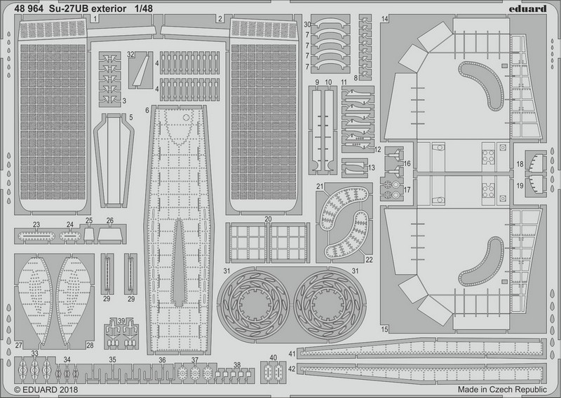 

Фототравление Eduard 48964 Su-27UB exterior