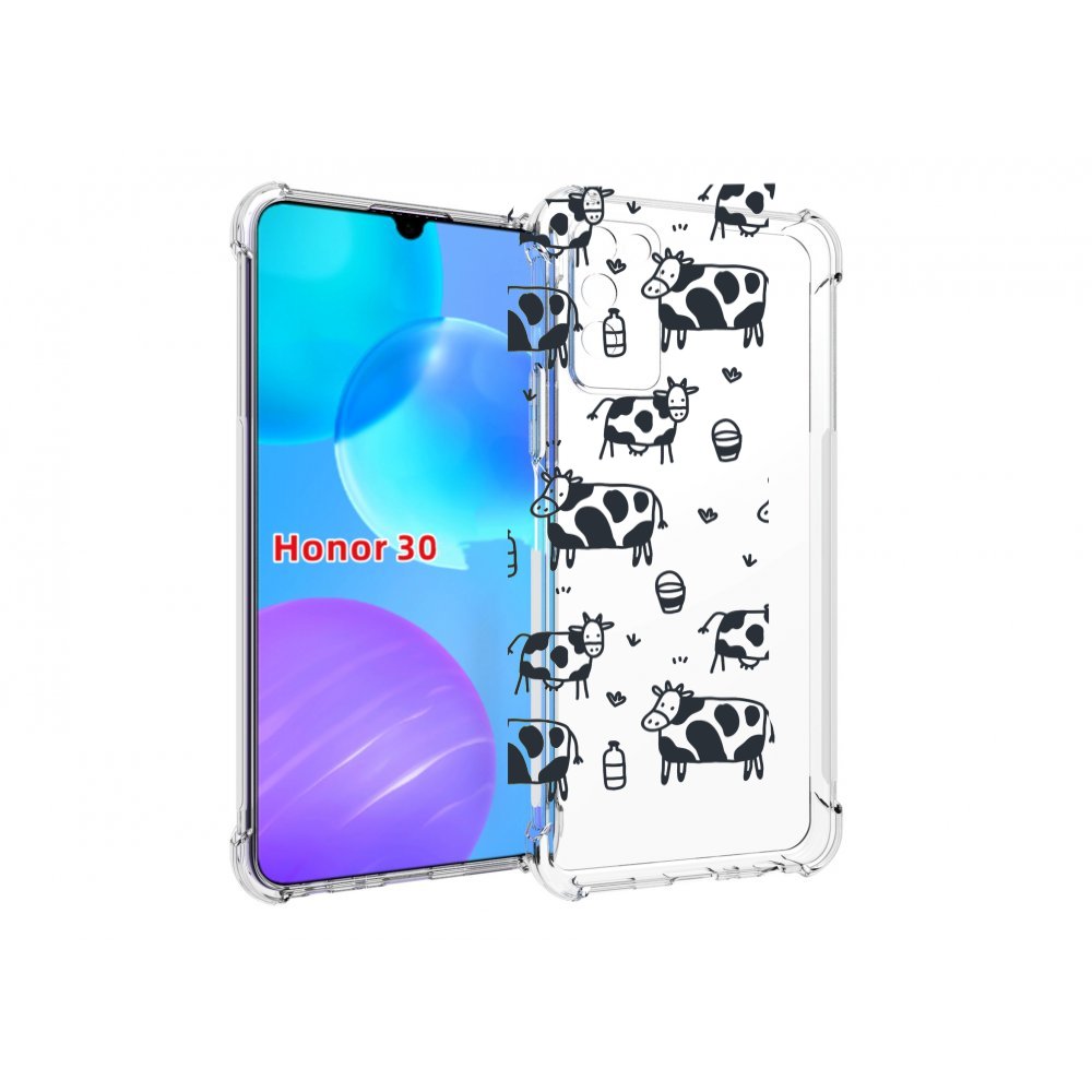 Чехол MyPads маленькие-коровки для Huawei Honor 30 Lite