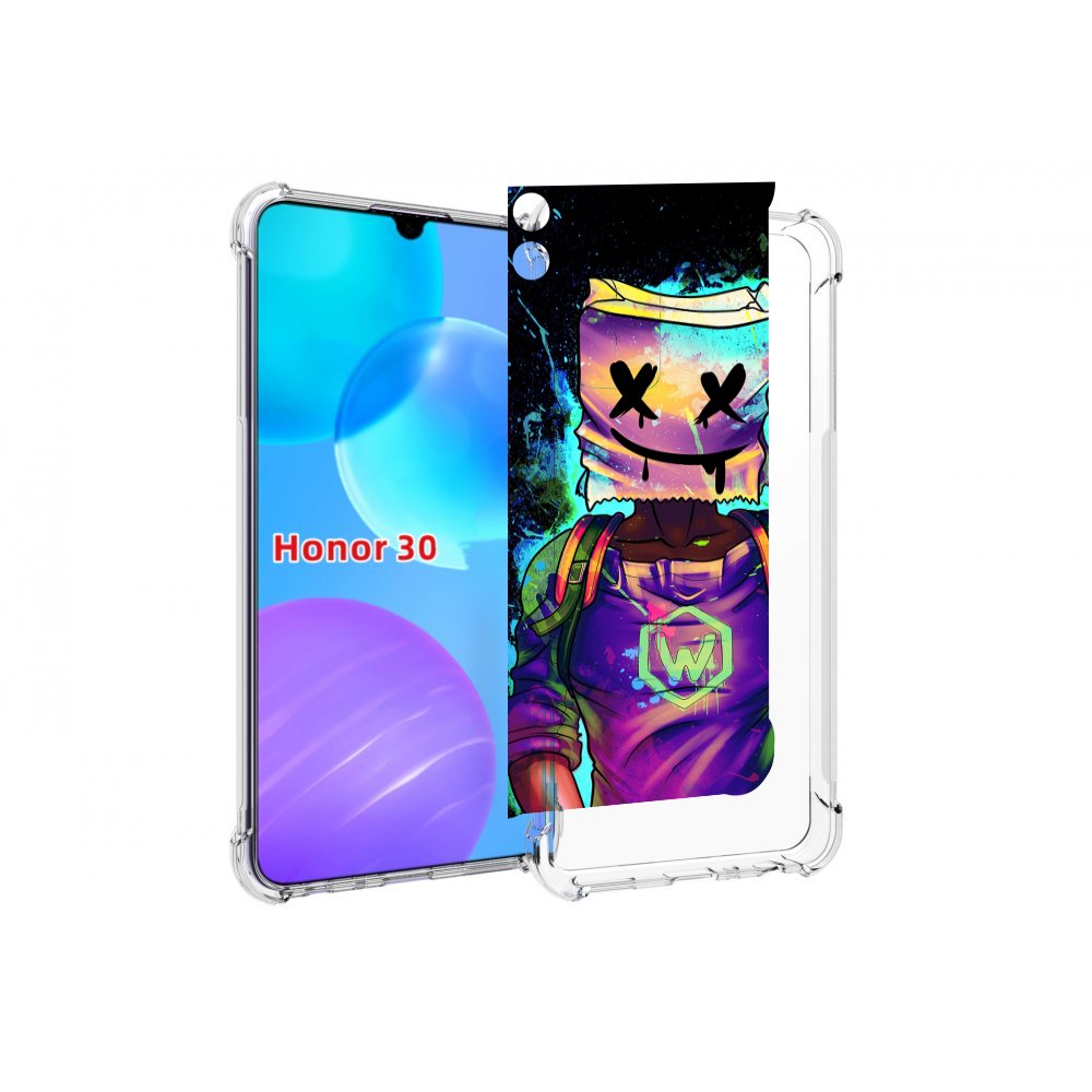 

Чехол MyPads маршмеллоу-глитч для Huawei Honor 30 Lite, Tocco