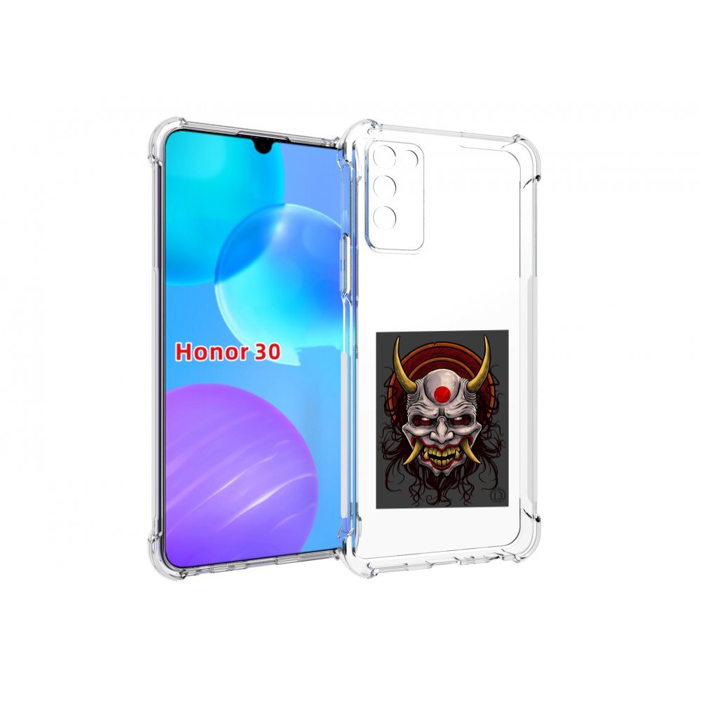 

Чехол MyPads маска с клыками и рогами для Huawei Honor 30 Lite, Tocco