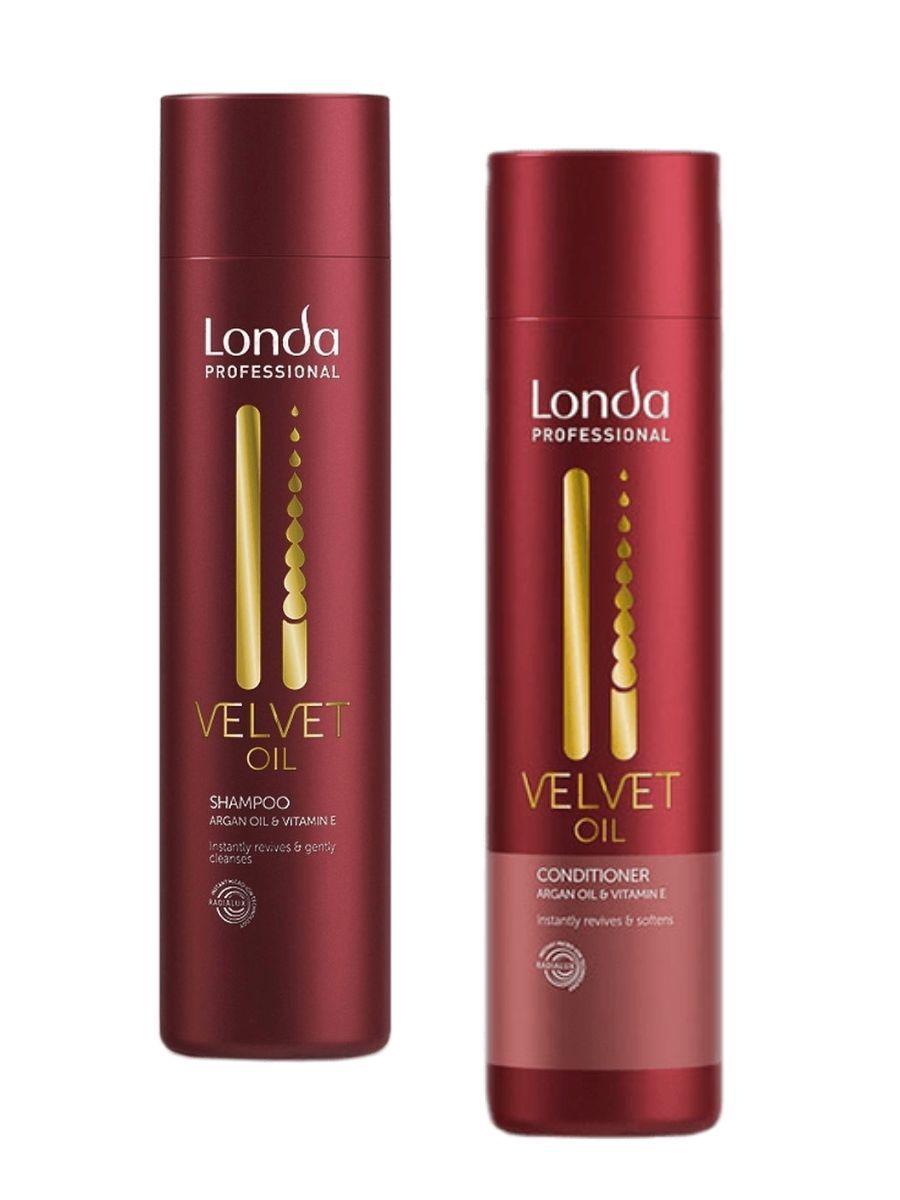 Набор Londa Professional Velvet Oil Шампунь для волос, 250 мл + Кондиционер, 250 мл шампунь ollin professional для блеска с аргановым маслом и кондиционер с аргановым маслом