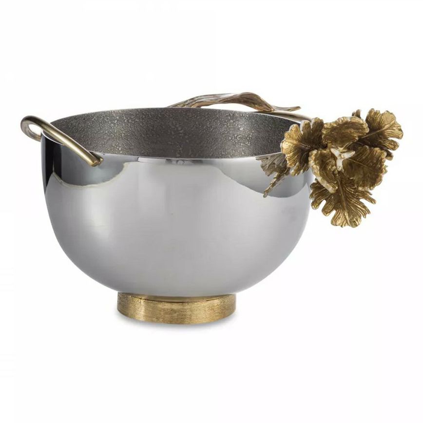 Декоративная чаша Michael Aram Тюльпан 21,5 см серебристая