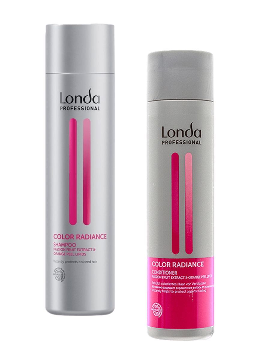 Набор Londa Professional Color Radiance Кондиционер, 250мл + Шампунь для волос, 250мл кондиционер для волос londa deep moisture conditioner 1000 мл