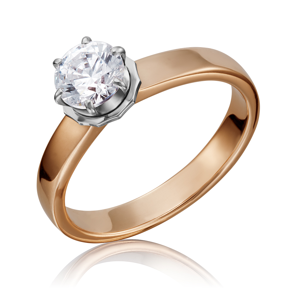 

Кольцо помолвочное из золота р. 20 PLATINA jewelry 01-5178-00-501-1111-38, фианит, 01-5178-00-501-1111-38