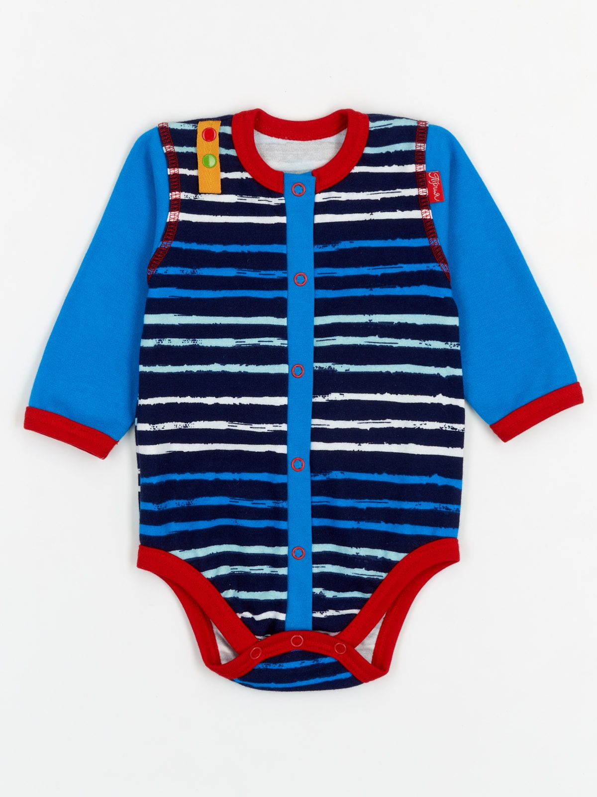 

Боди для мальчиков Море, синий, отделка: красная, рисунок: полоска, размер: 74-80 см, 387